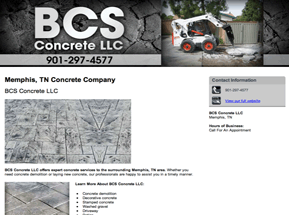 decorative concrete Memphis