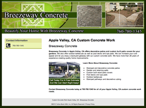 decorative concrete applevalley