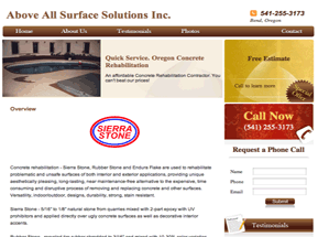 decorative concrete bend