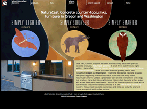 decorative concrete bend