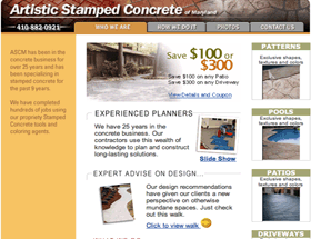 decorative concrete bowie