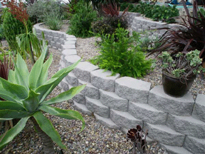 concrete retaining walls pavers