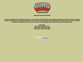 decorative concrete Hollywood