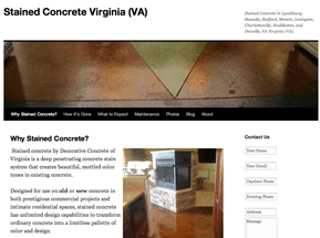 decorative concrete Lynchburg