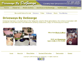 decorative concrete largo