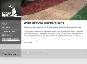 decorative concrete livonia