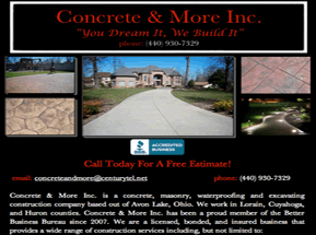 decorative concrete lorain