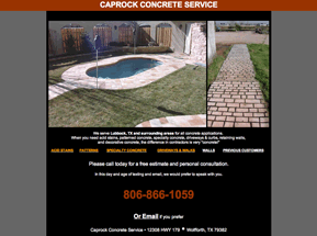 decorative concrete Lubbock
