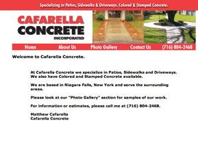 decorative concrete niagrafalls