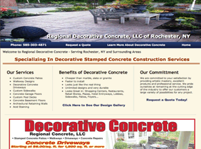 decorative concrete Rochester