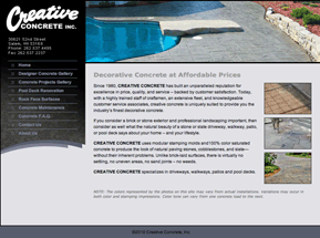 decorative concrete racine