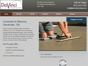 decorative concrete Savannah